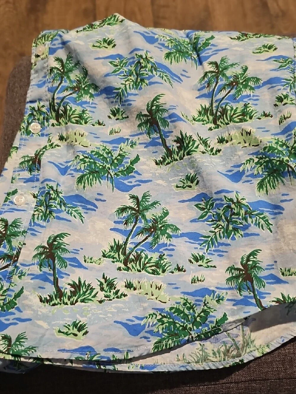 NWT J. Crew Tropical Palm Short Sleeve Shirt Hawaiian Button Down Men  Xlarge